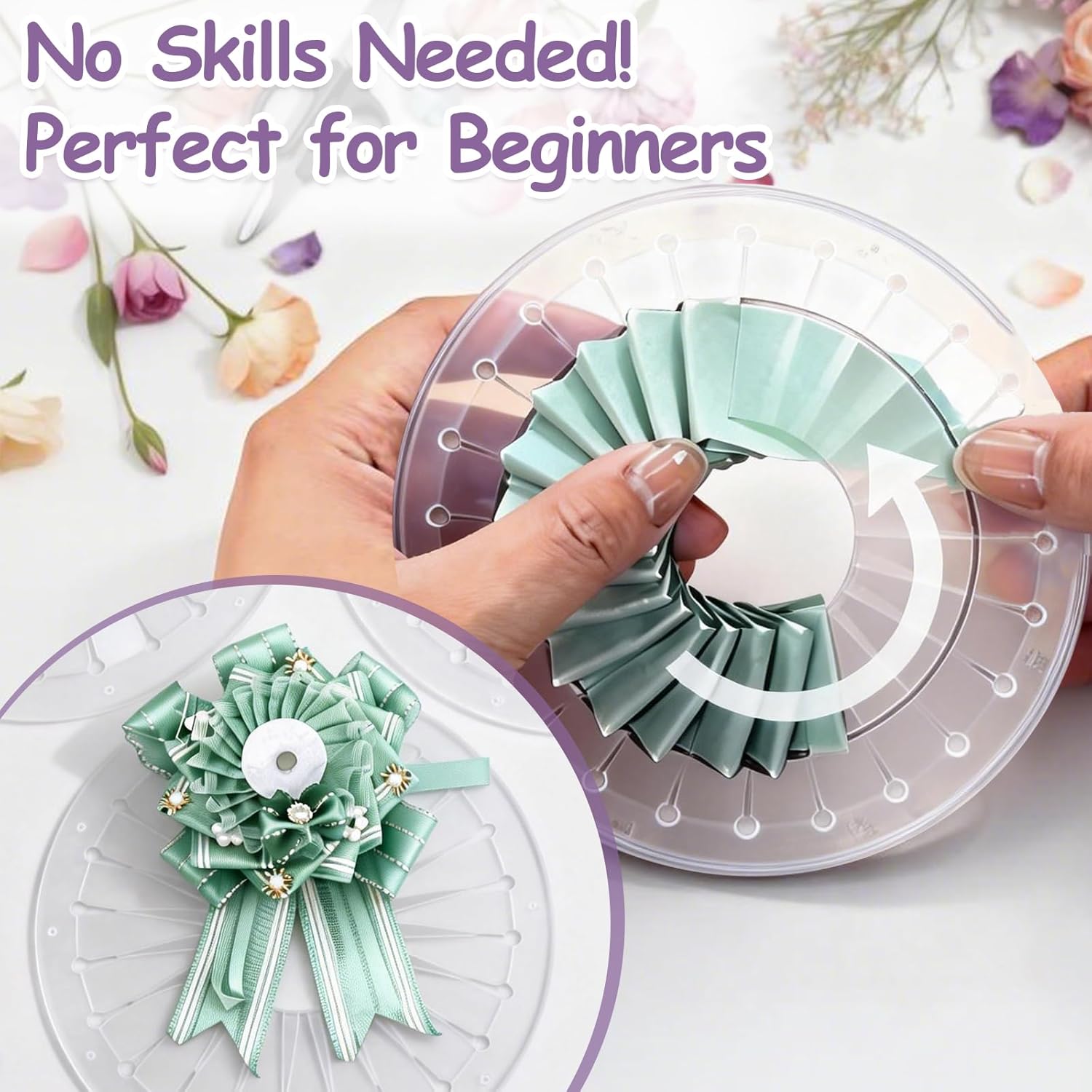 Embroidery Daisy - Herramienta para Hacer Rosetas de Cinta