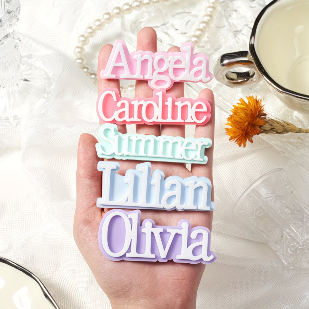 Embroidery Names - Broche con Nombre Personalizado, Selección de
