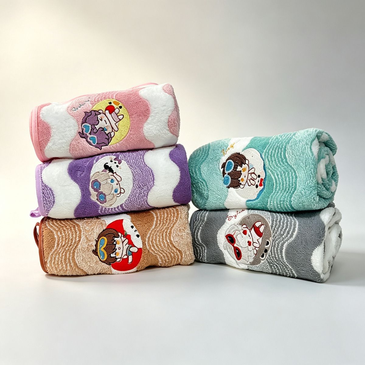 Embroidery Yarns - Toalla de Mano de Felpa Coral