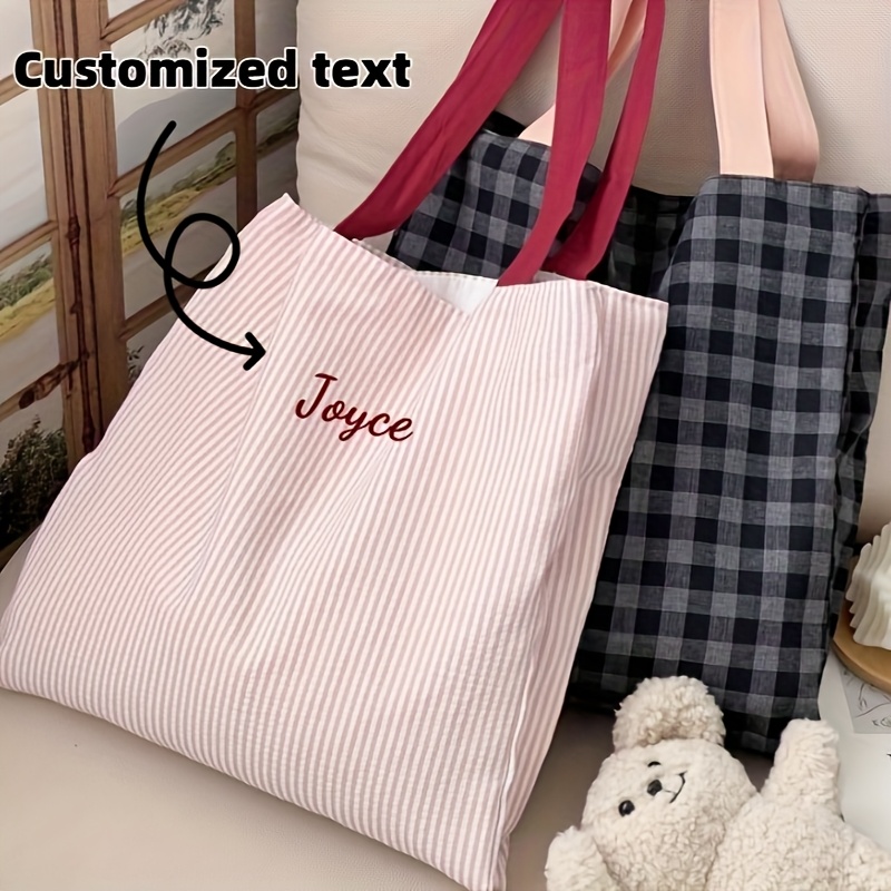 Embroidery Names - Bolso de mano con bordado de