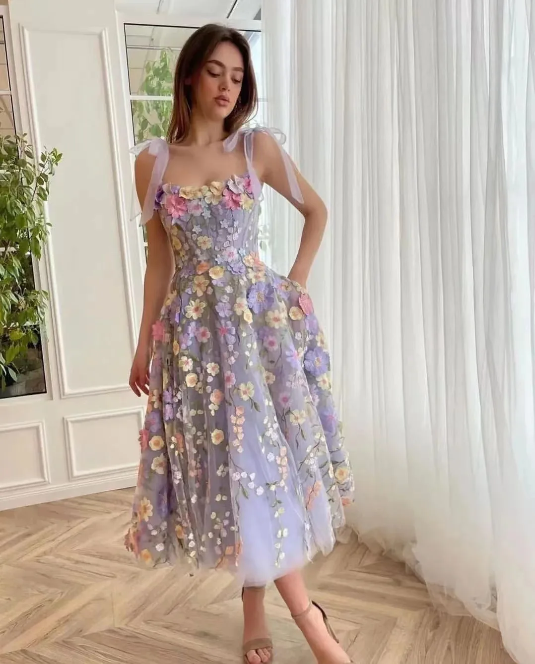 Embroidery Zara - Vestido de mujer Vestido sexy sin