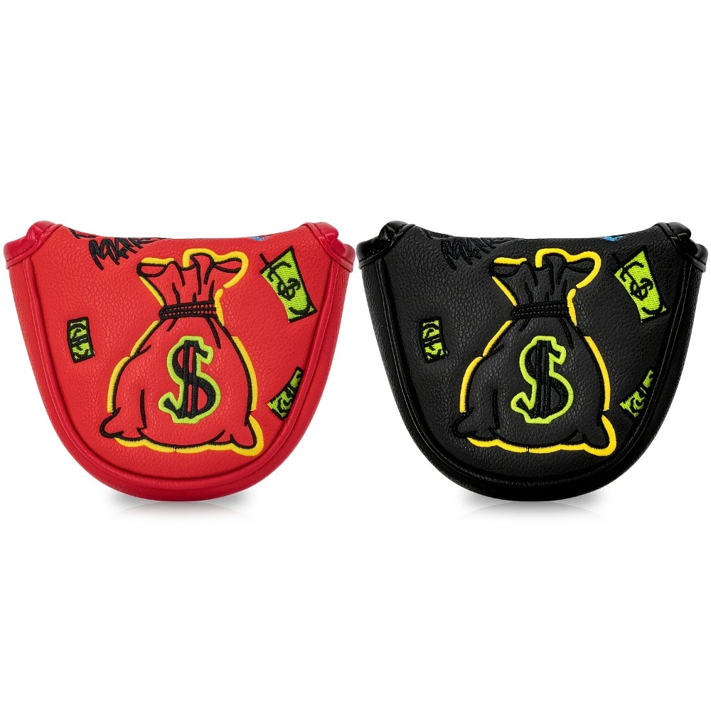 Embroidery Red - Funda para Putter de Golf |