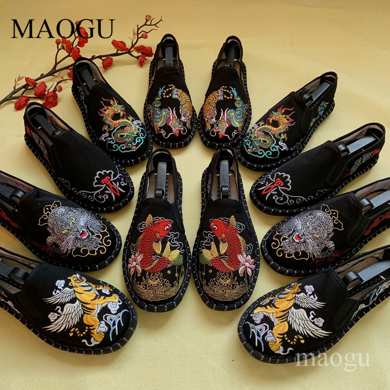 Embroidery Pattern - Zapatos Unisex de Estilo Chino con