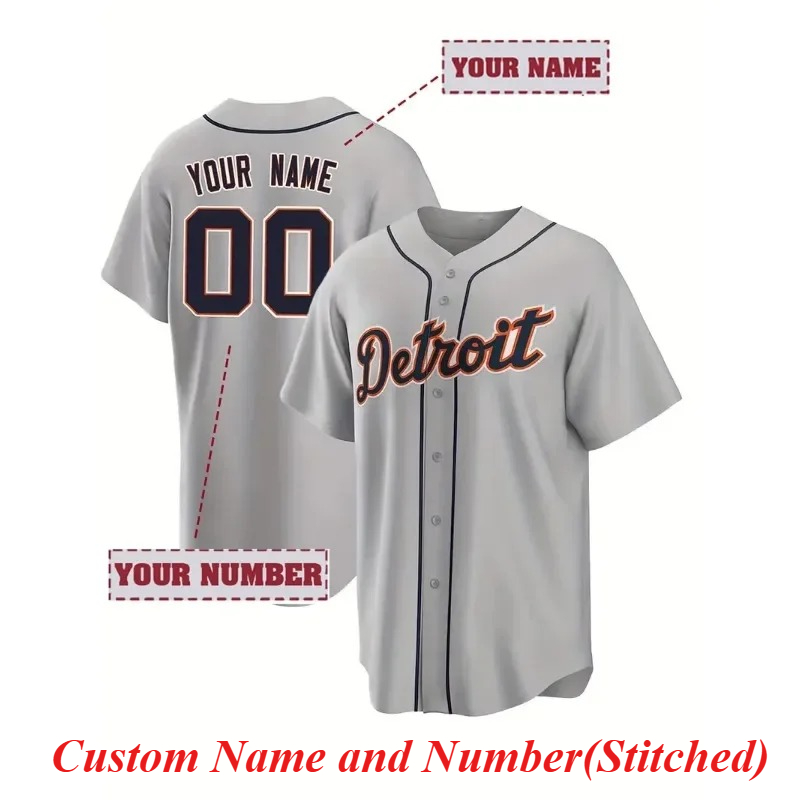Embroidery Names - Camiseta de béisbol bordada con nombre