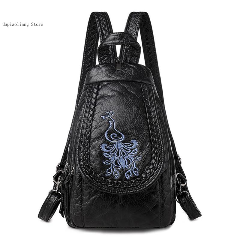 Embroidery Daisy - Bolso de pecho pequeño para mujer,