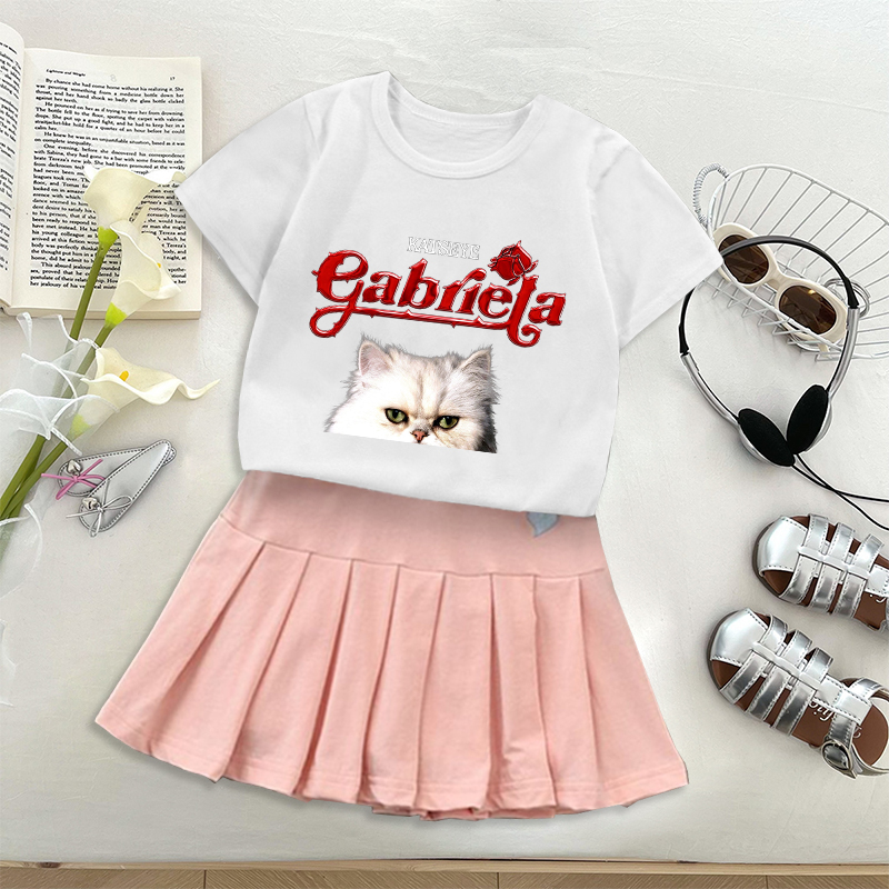 Moda K POP K-KATSEYE camiseta  - Embroidery Skirt reseña y precio