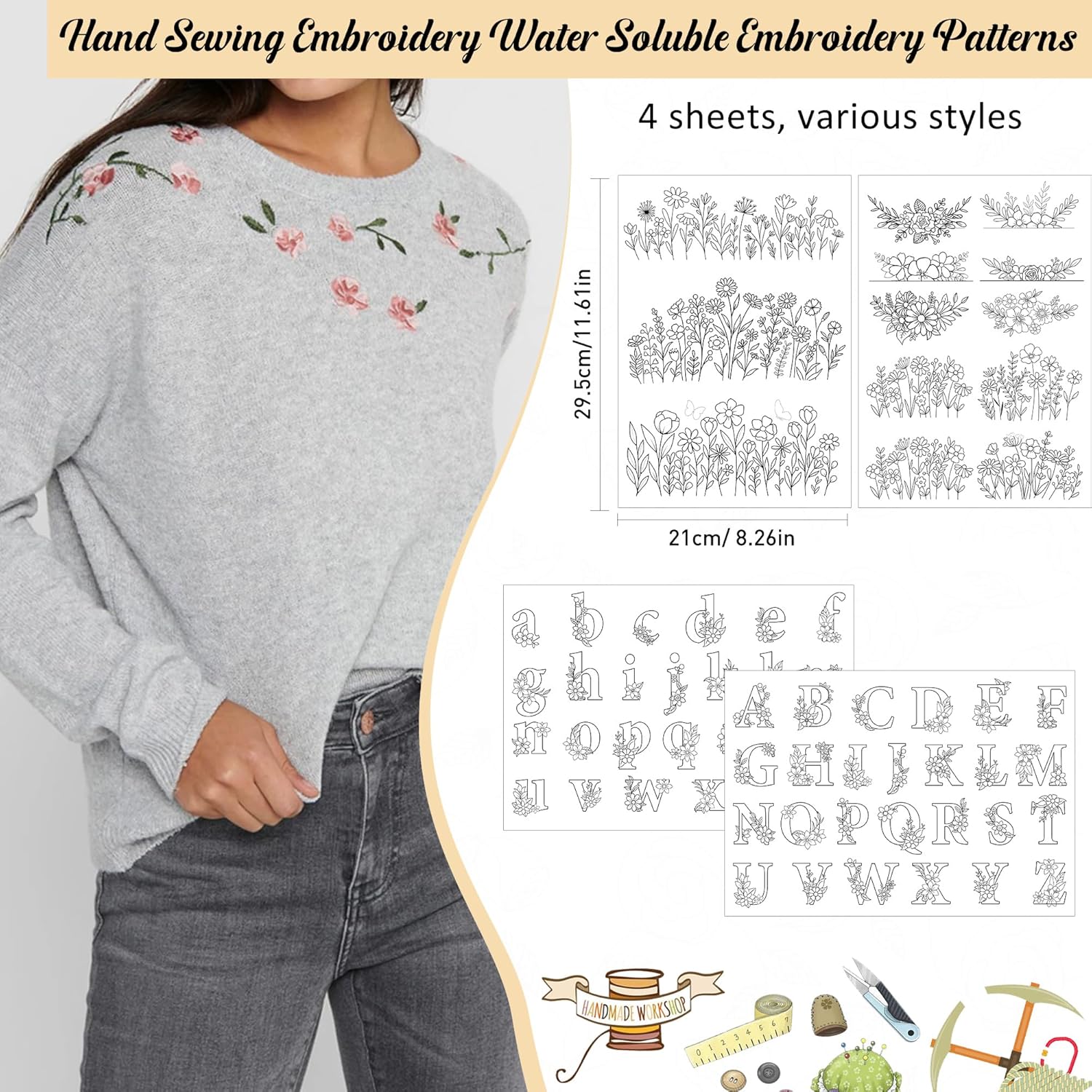 Papel de transferencia soluble - Embroidery Meaning reseña y precio