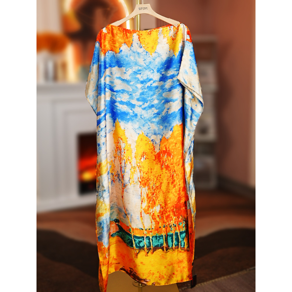 2024 nuevo vestido largo de sa - Embroidery Baju reseña y precio