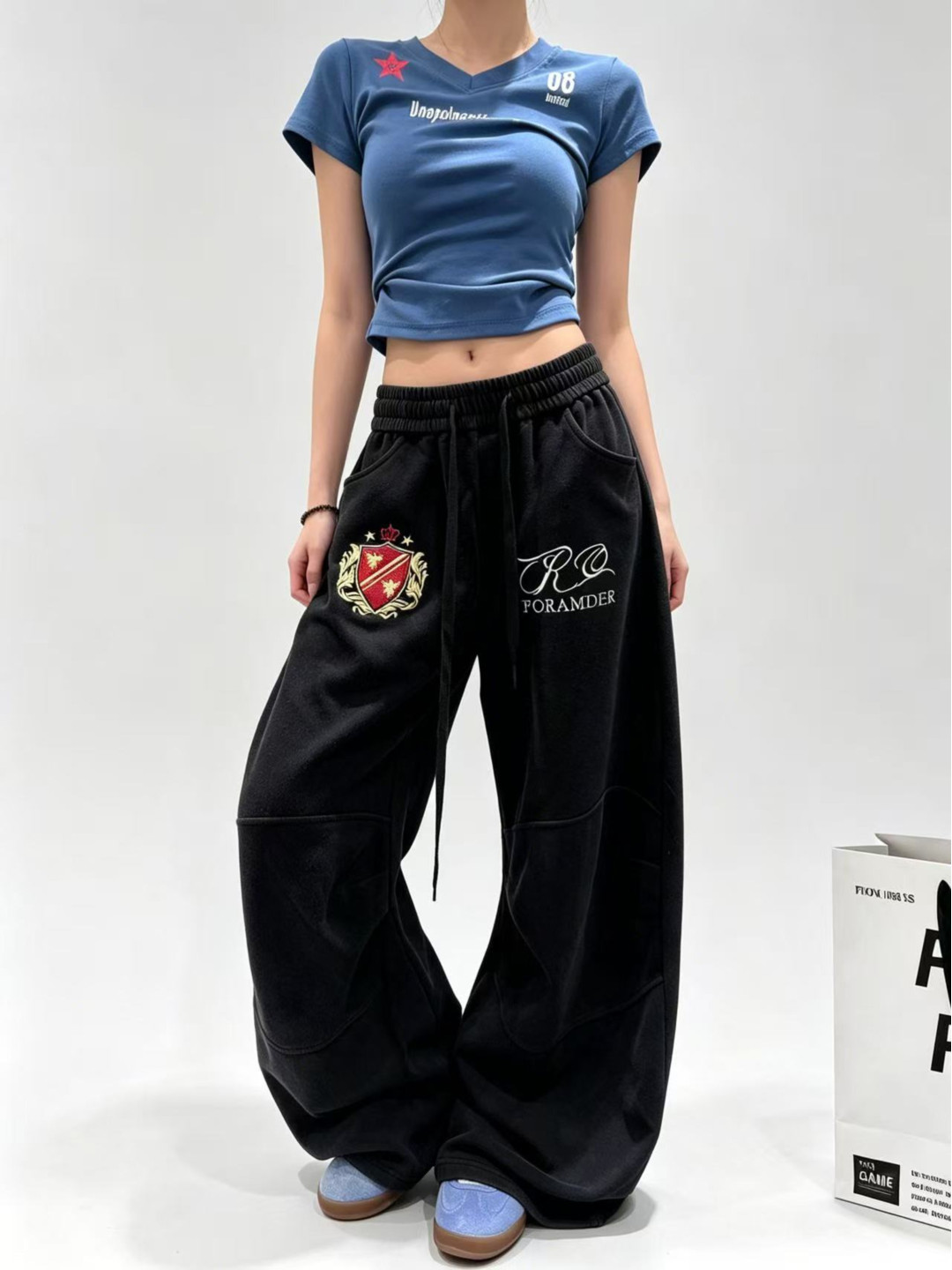 Pantalones Deportivos Casuales - Embroidery Gradient reseña y precio