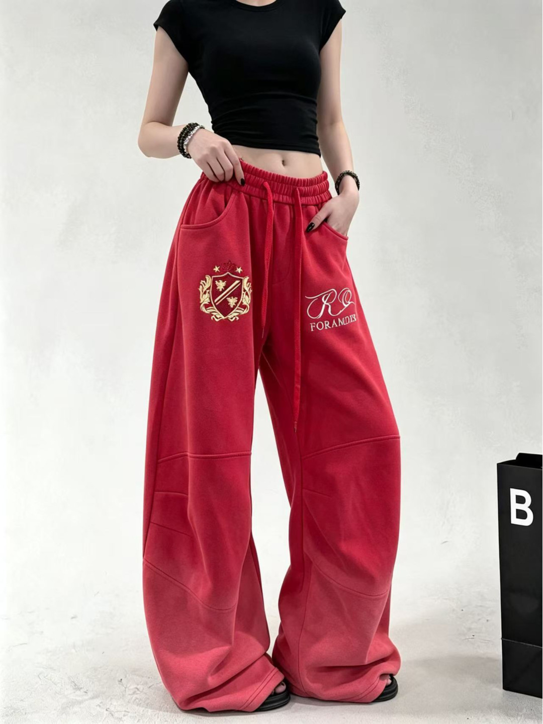 Pantalones Deportivos Casuales - Embroidery Gradient reseña y precio
