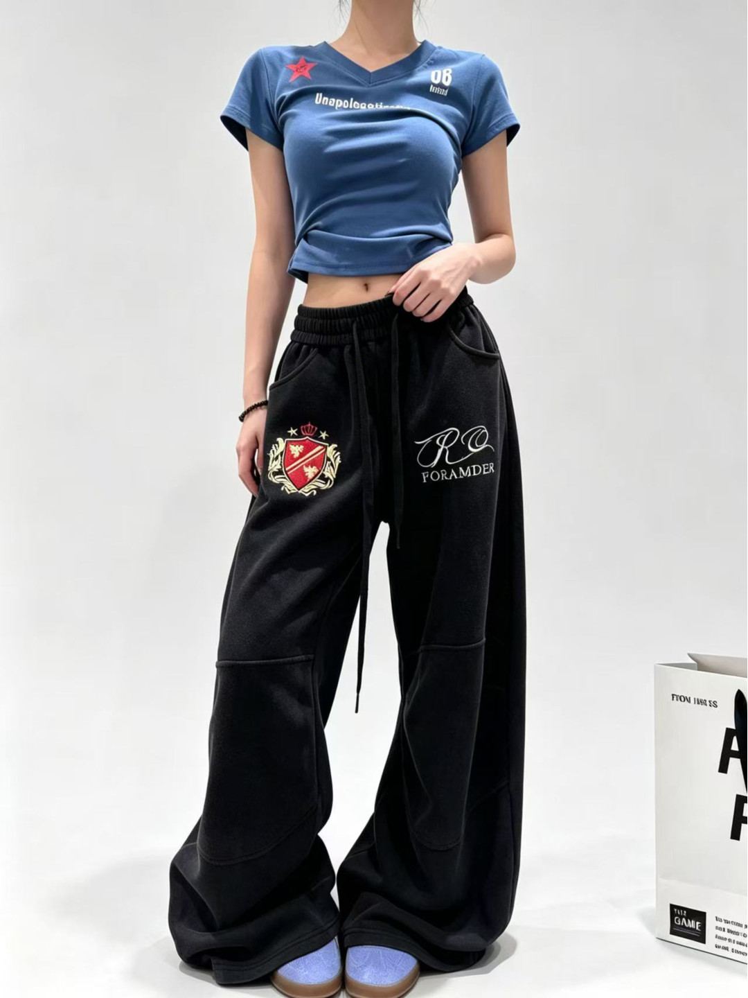 Pantalones Deportivos Casuales - Embroidery Gradient reseña y precio