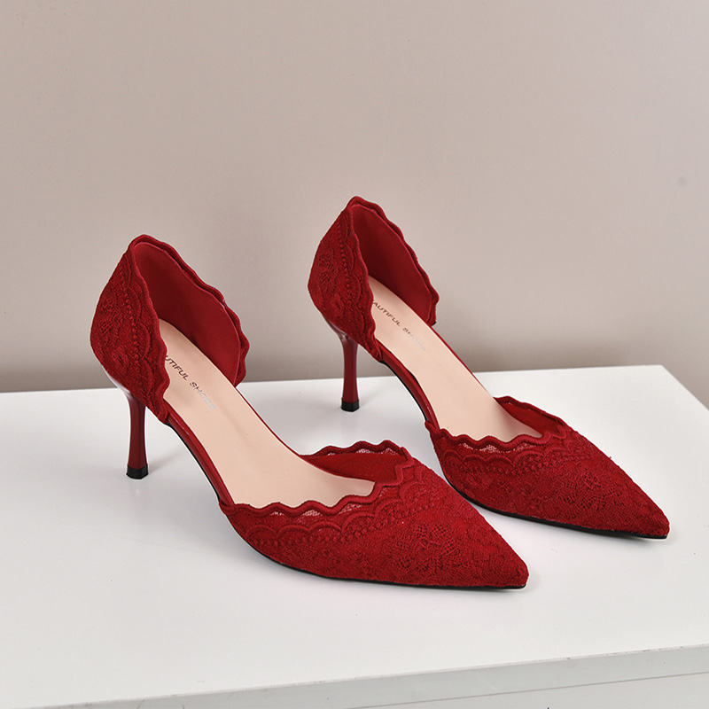Zapatos de novia de tacón alto - Embroidery Red reseña y precio