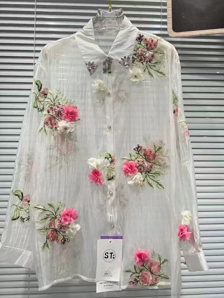 Blusas finas con protección so - Embroidery Daisy reseña y precio