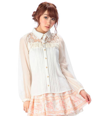 Blusa de manga de gasa de enca - Embroidery Organza reseña y precio