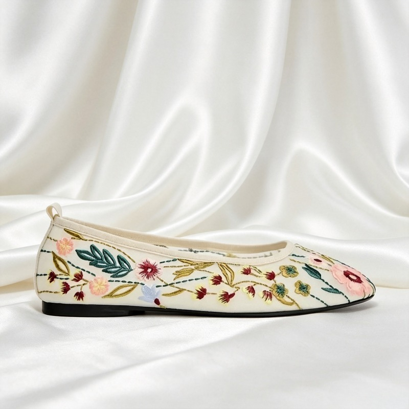 Zapatos planos de Ballet de ma - Embroidery Meaning reseña y precio