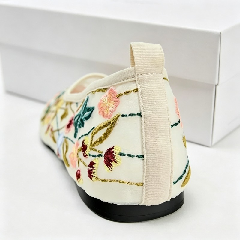 Zapatos planos de Ballet de ma - Embroidery Meaning reseña y precio