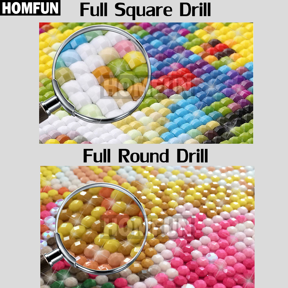 HOMFUN AB 5D DIY pintura de di - Embroidery Daisy reseña y precio