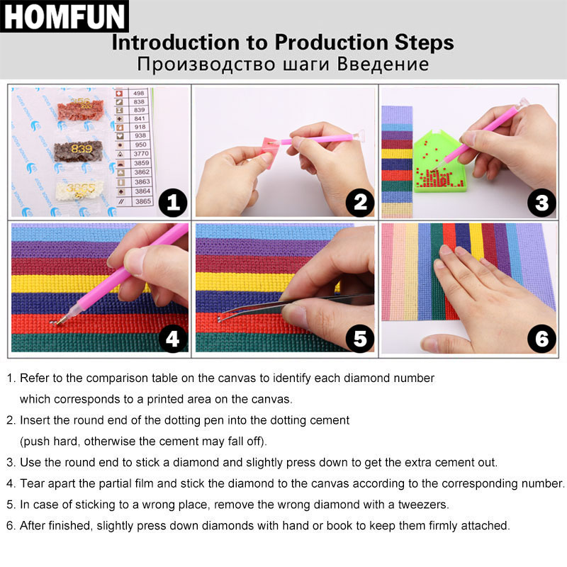 HOMFUN AB 5D DIY pintura de di - Embroidery Daisy reseña y precio