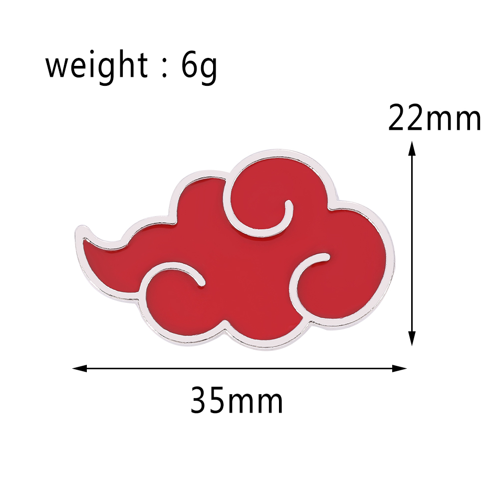 Broche de Naruto Akatsuki, Pin - Embroidery Red reseña y precio