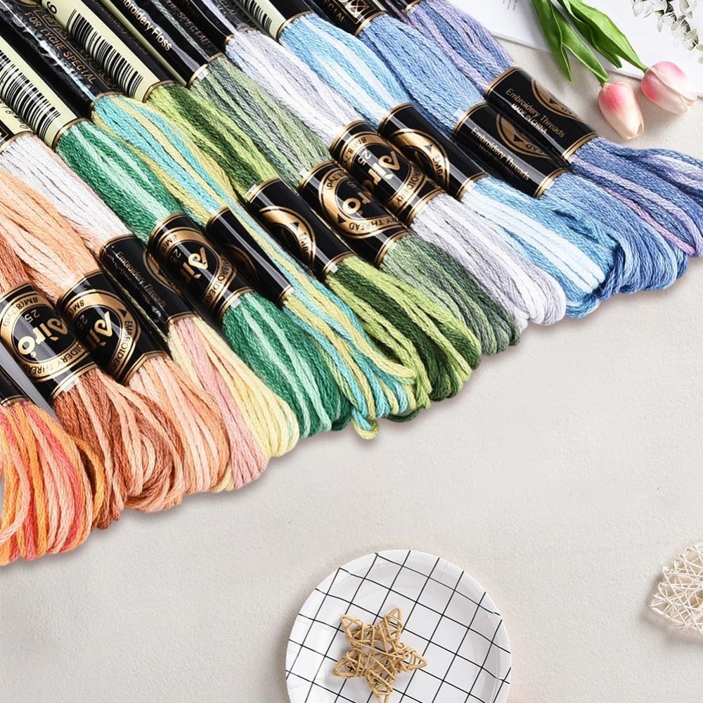 12 rollos de hilo de bordar de - Embroidery Gradient reseña y precio