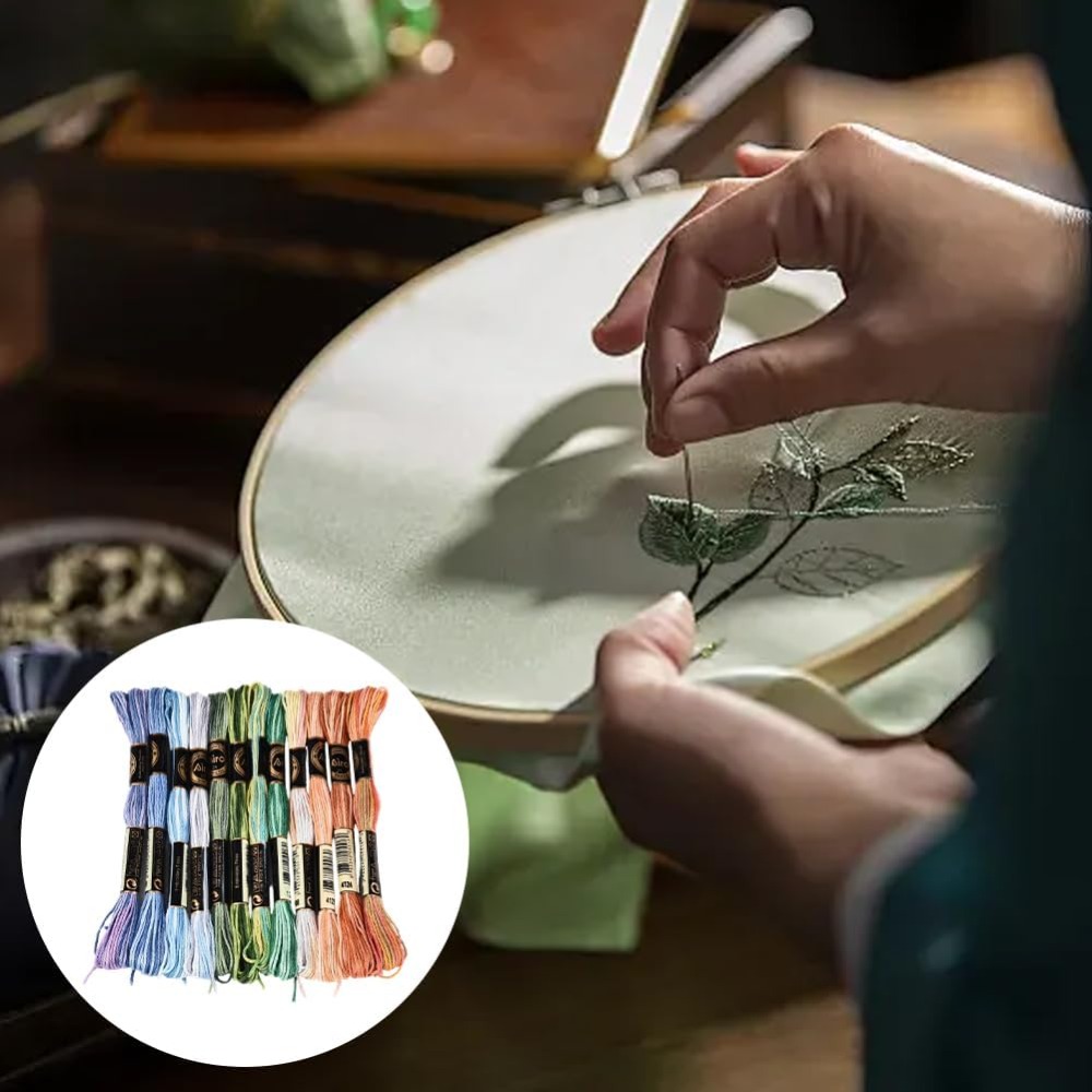 12 rollos de hilo de bordar de - Embroidery Gradient reseña y precio