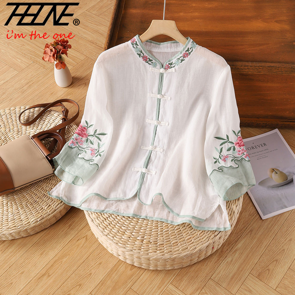 THHONE-Blusa bordada para muje - Embroidery Baju reseña y precio