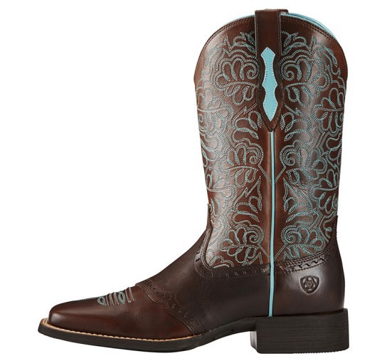 Botas de vaquero de cuero marr - Embroidery Pattern reseña y precio