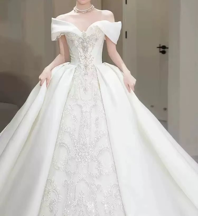 Vestidos de Novia Elegantes co - Embroidery Skirt reseña y precio