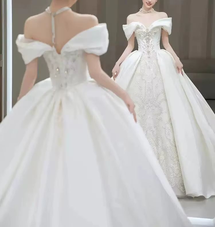 Vestidos de Novia Elegantes co - Embroidery Skirt reseña y precio