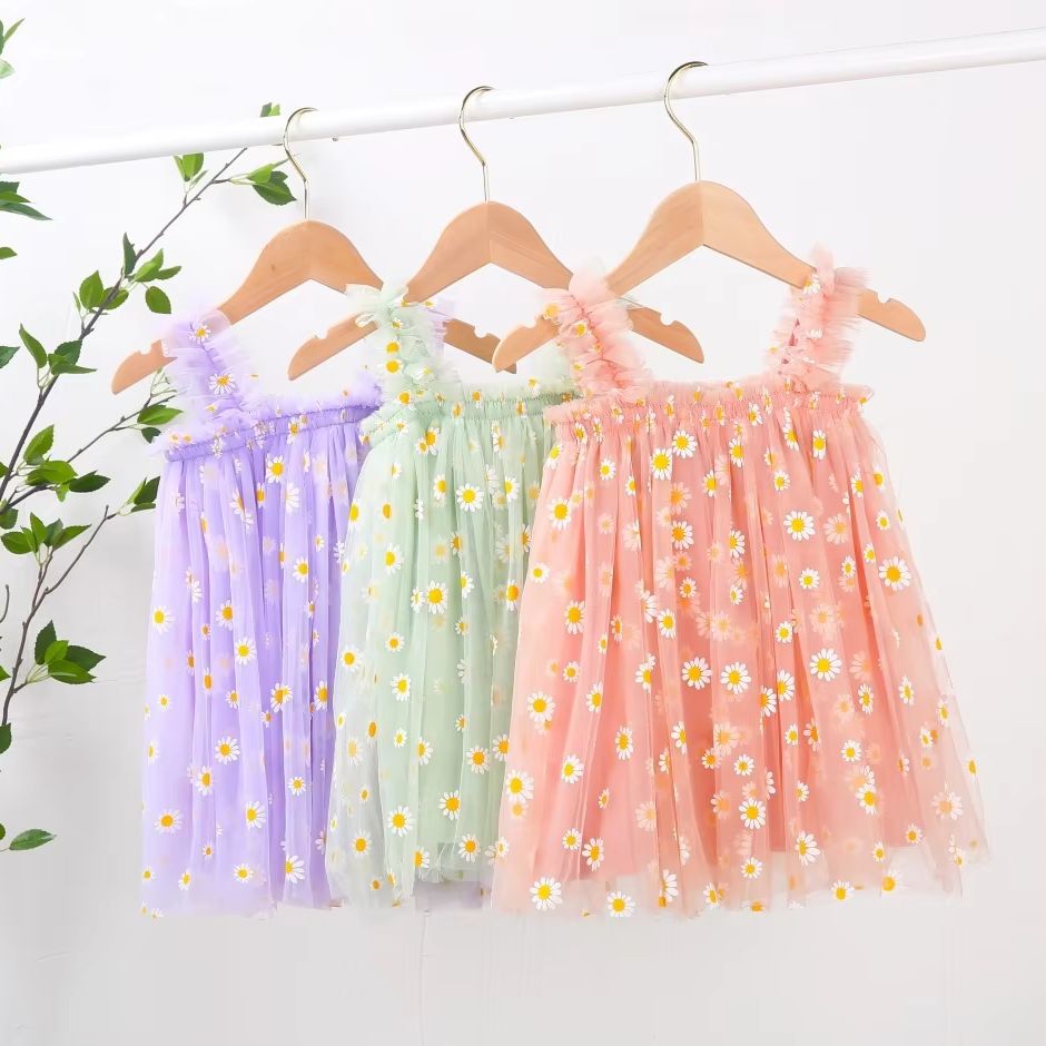 Vestido de tul para niñas pequ - Embroidery Daisy reseña y precio