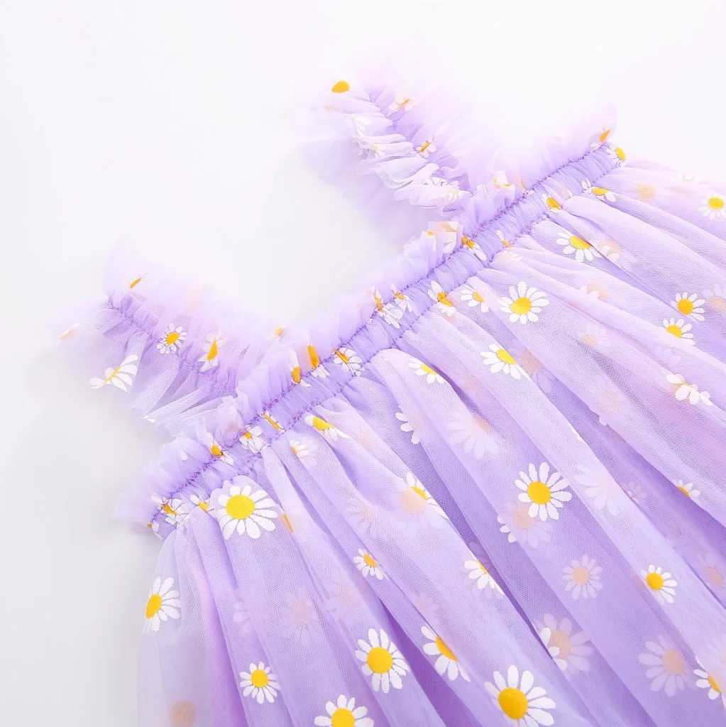Vestido de tul para niñas pequ - Embroidery Daisy reseña y precio