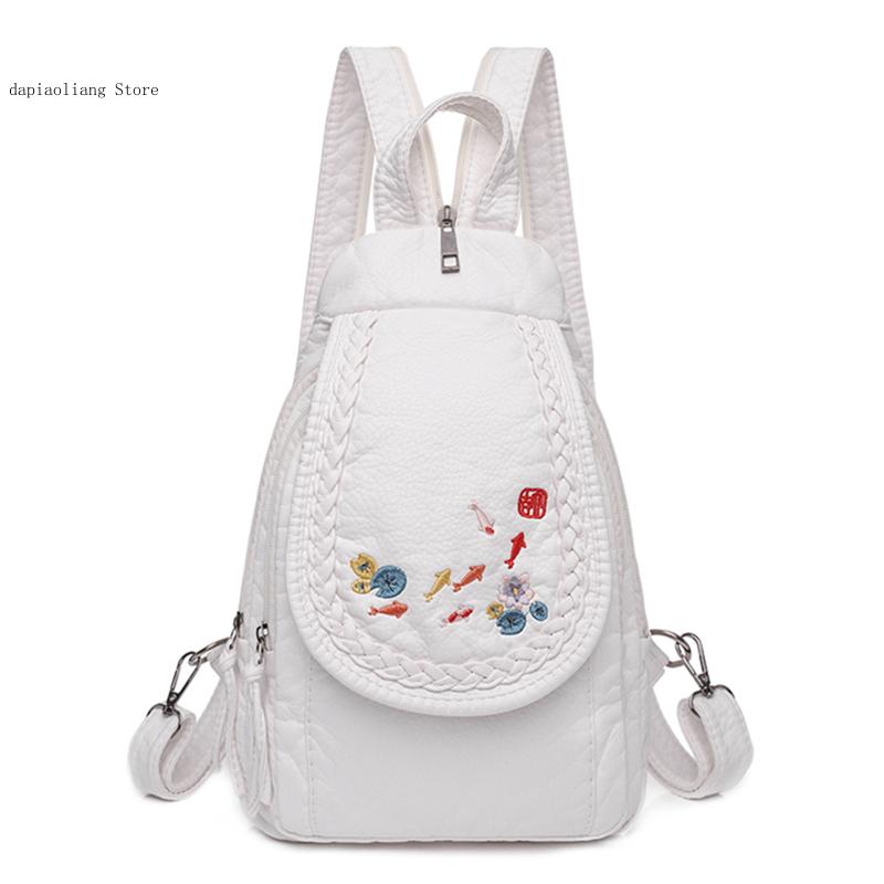 Bolso de pecho pequeño para mu - Embroidery Daisy reseña y precio