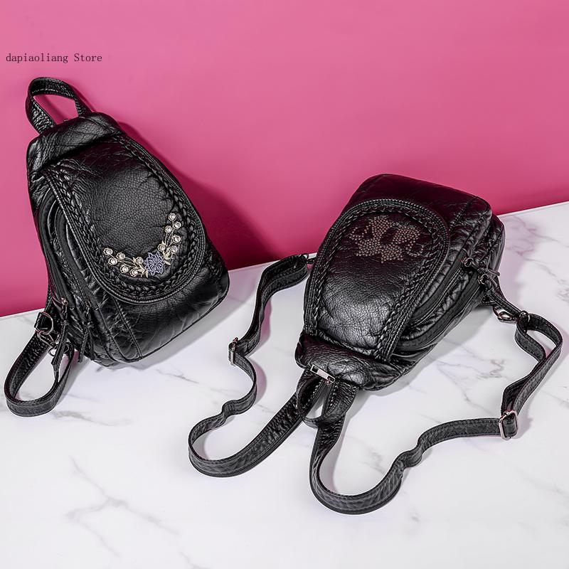 Bolso de pecho pequeño para mu - Embroidery Daisy reseña y precio
