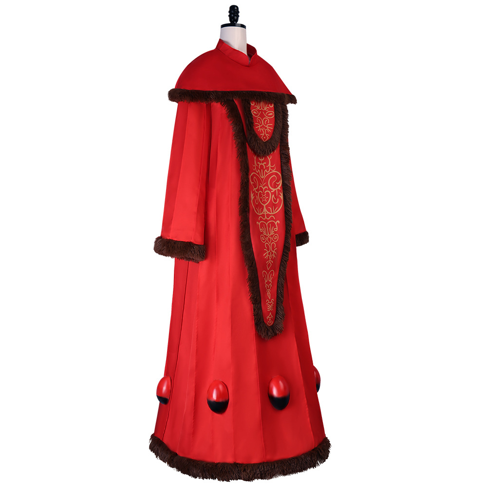 Vestido largo retro rojo borda - Embroidery Red reseña y precio